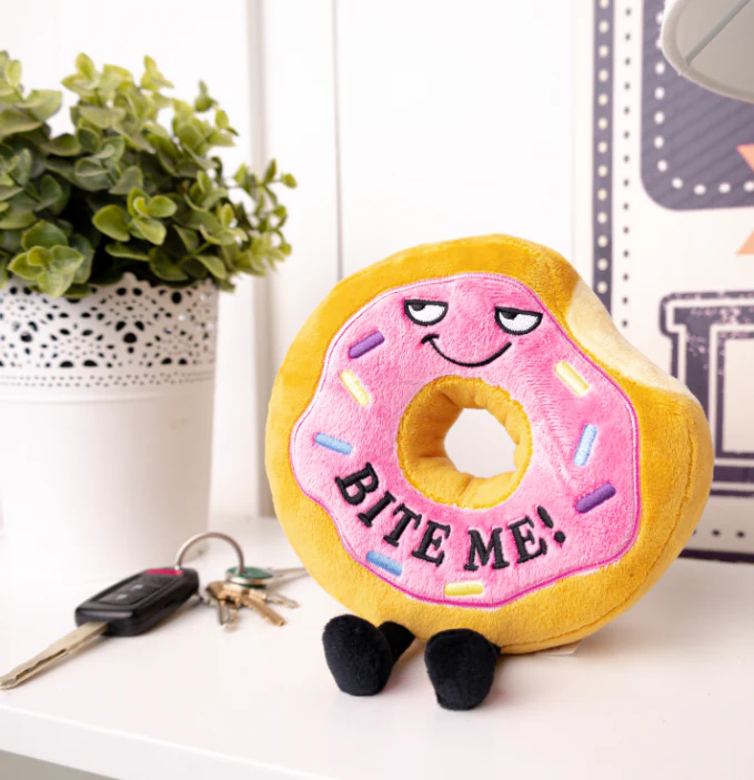 "Bite Me" Plush Donut - Image 2