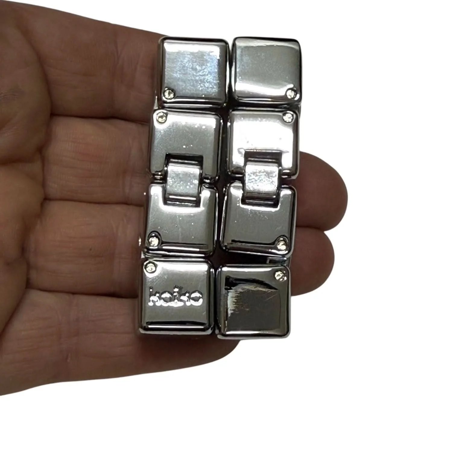 Gloss Silver MINI Infinity Cube in Window Tin - 151 grams - Image 6