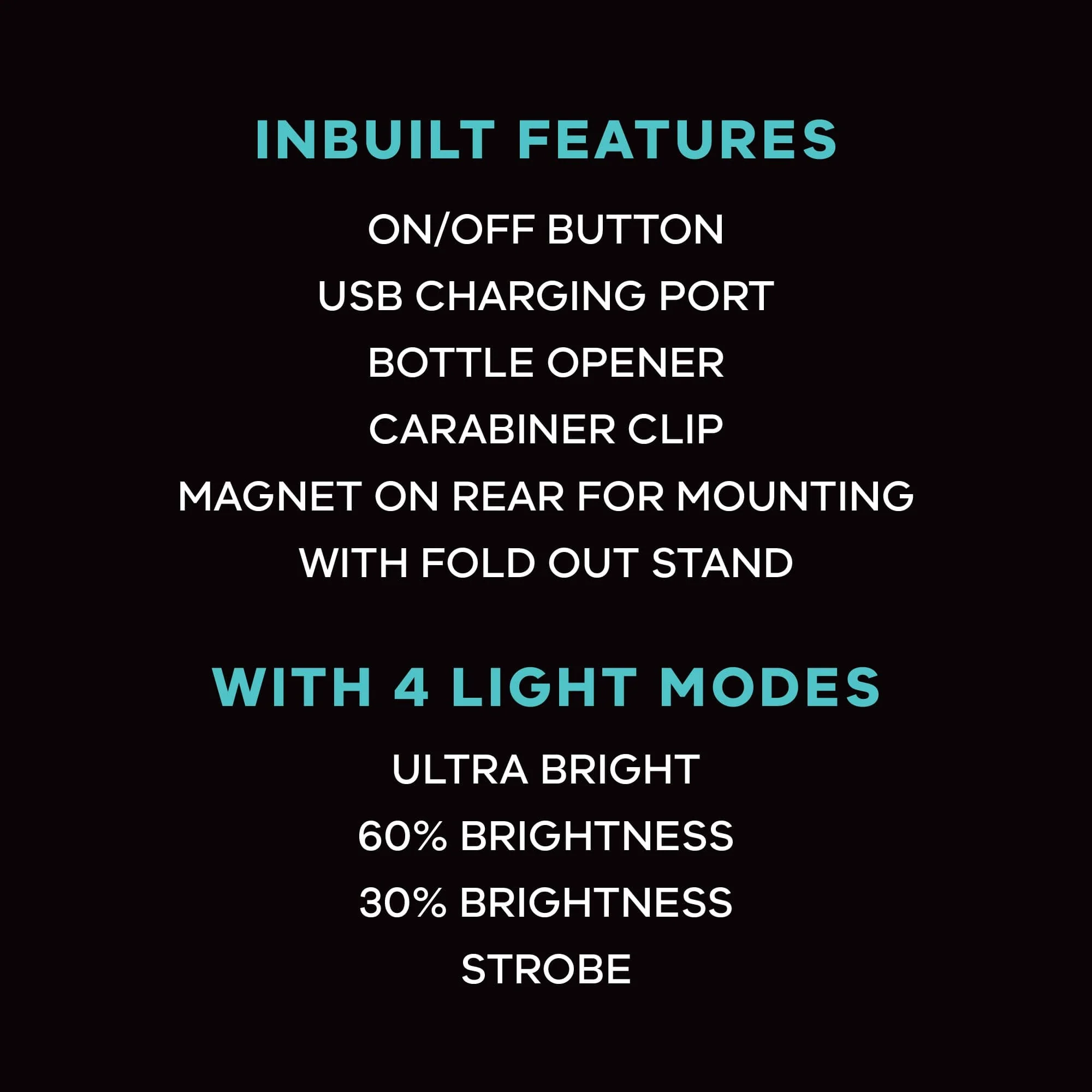 Mini Light - USB Rechargeable, Multi Modes - Image 2