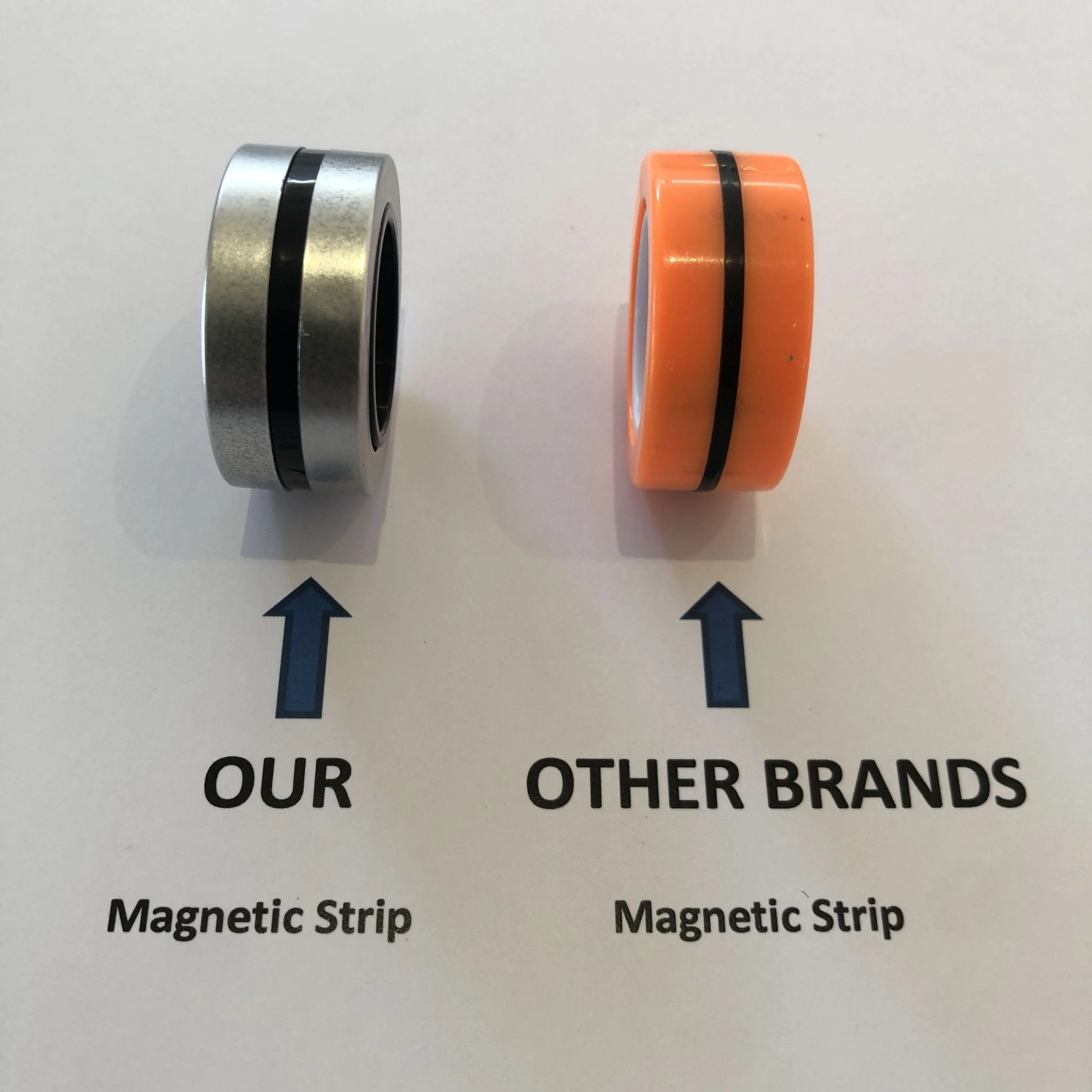 Original Magnetic Fidget Rings - Sliver Colour Plastic - Image 7