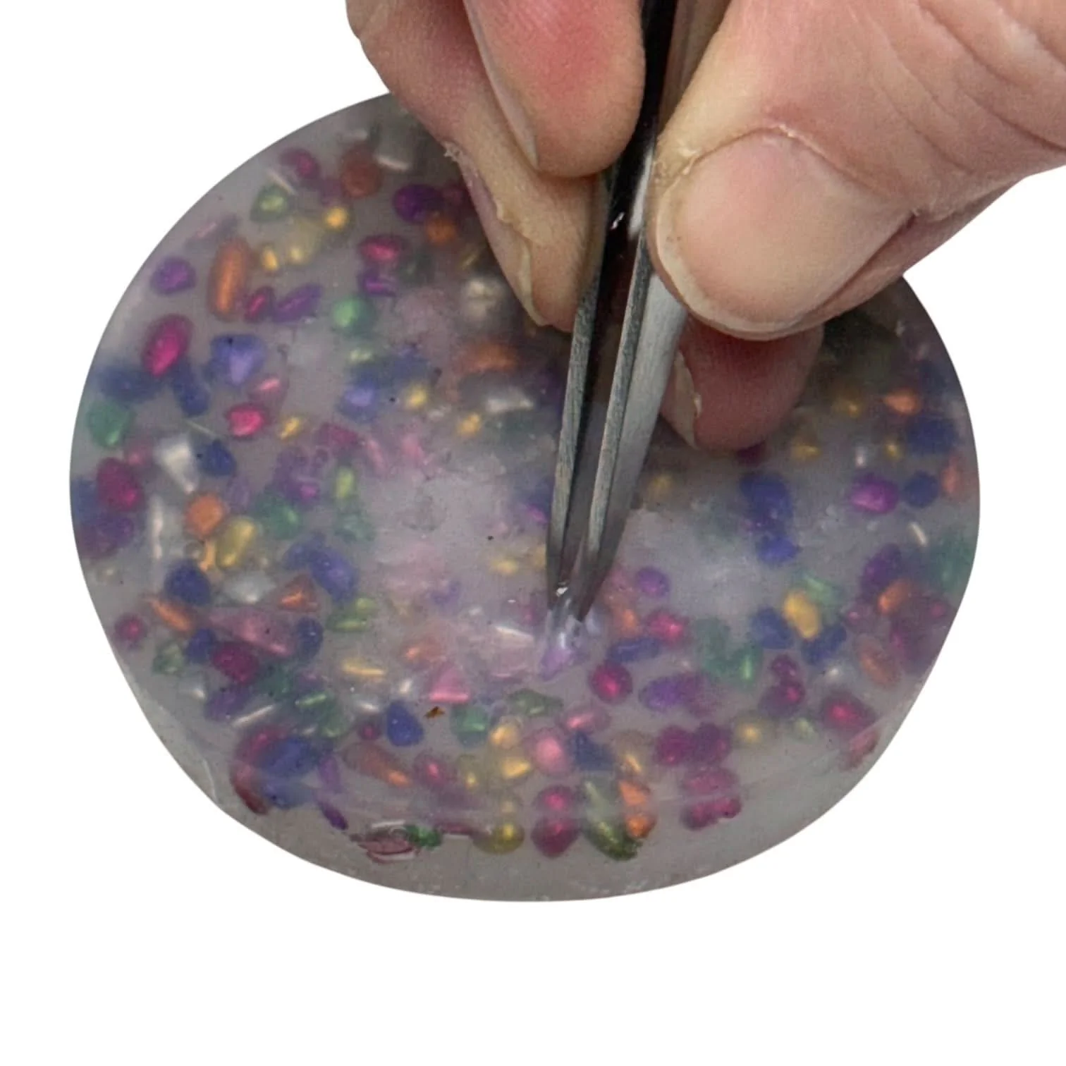 Pebble Pick ‘Em Stack - pack of 3 natural painted stone discs - Picking & Popping Support - Image 3