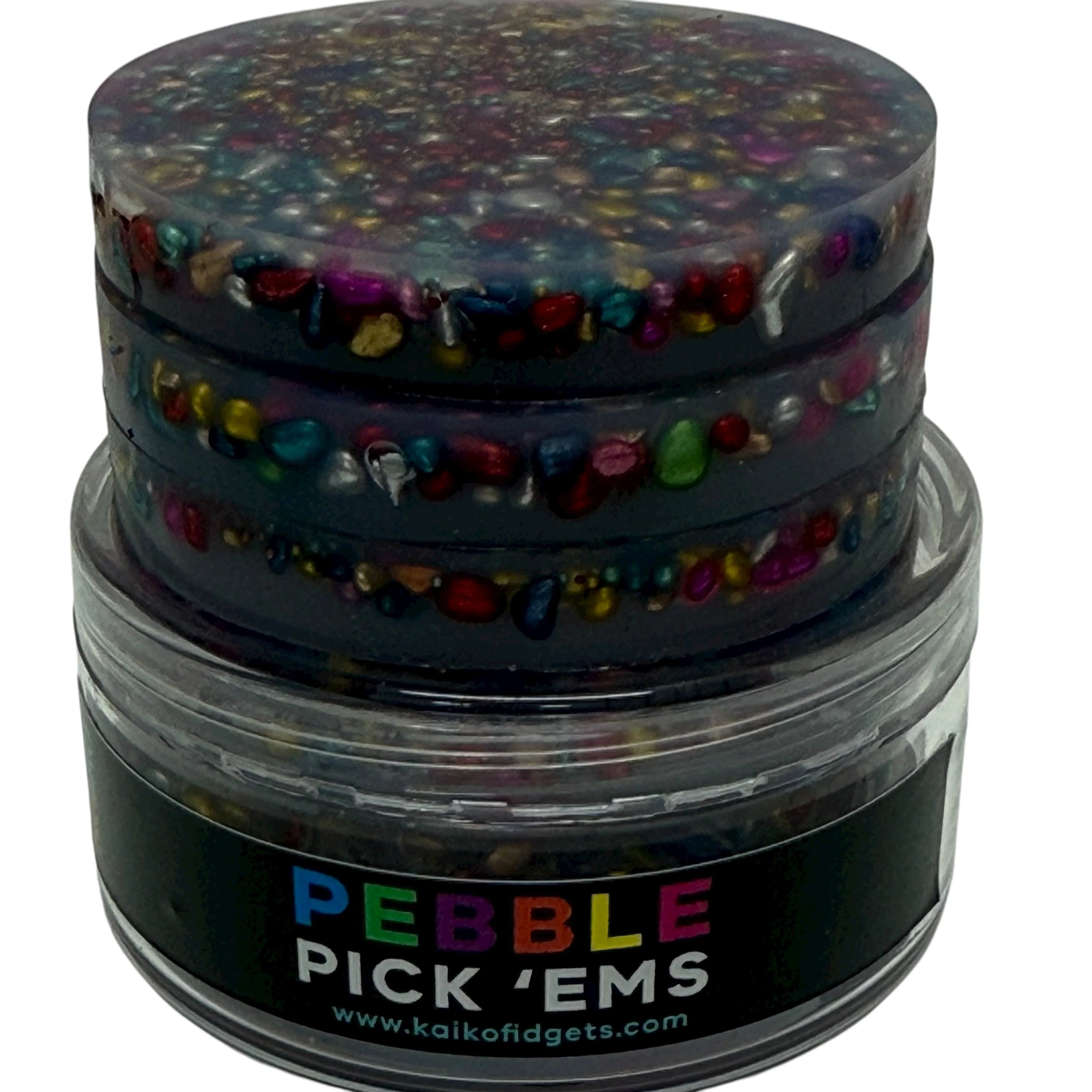 Pebble Pick ‘Em Stack - pack of 3 natural painted stone discs - Picking & Popping Support - Image 7