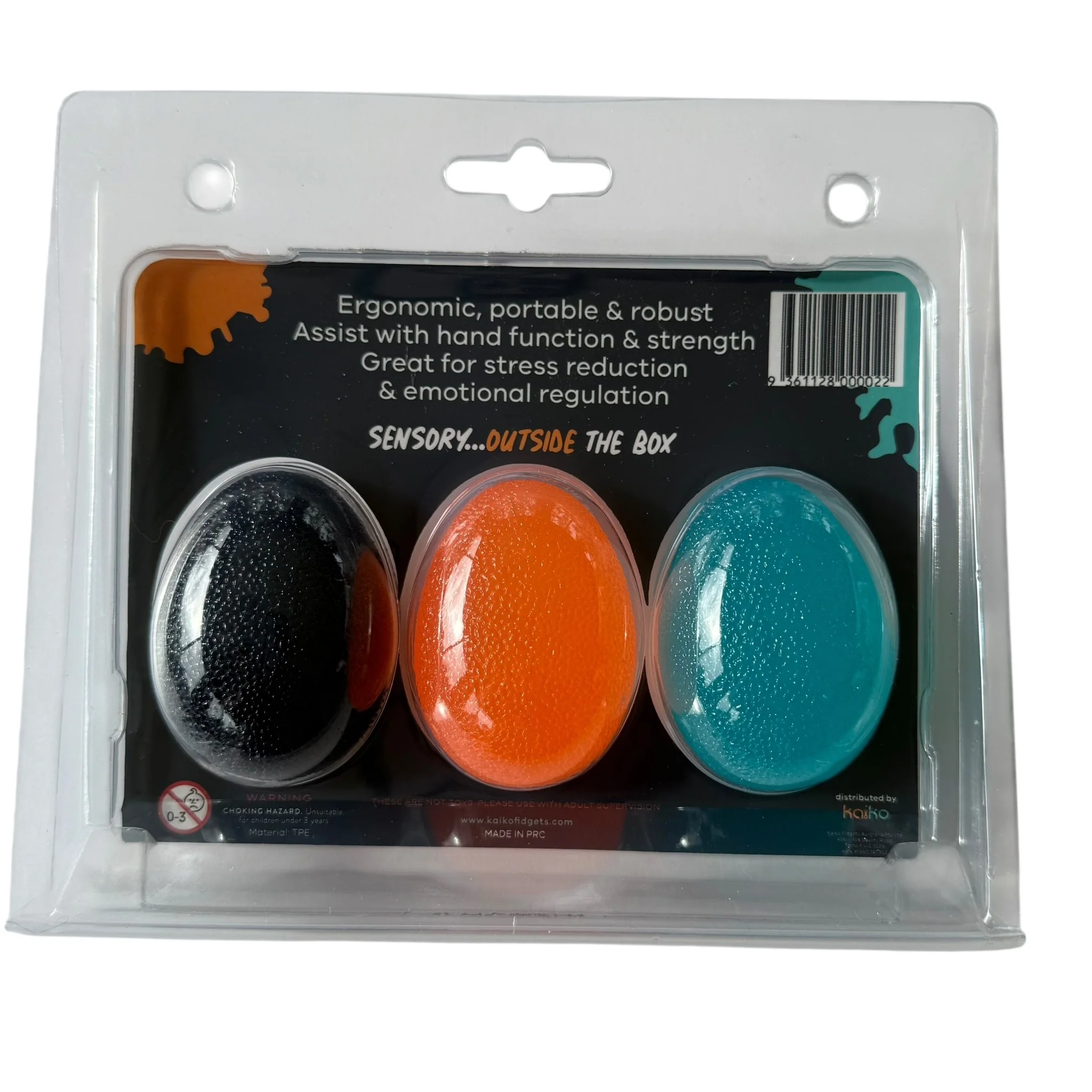 Set of 3 Different Strength Hand Exerciser Stress Eggs by Kaiko - Image 6