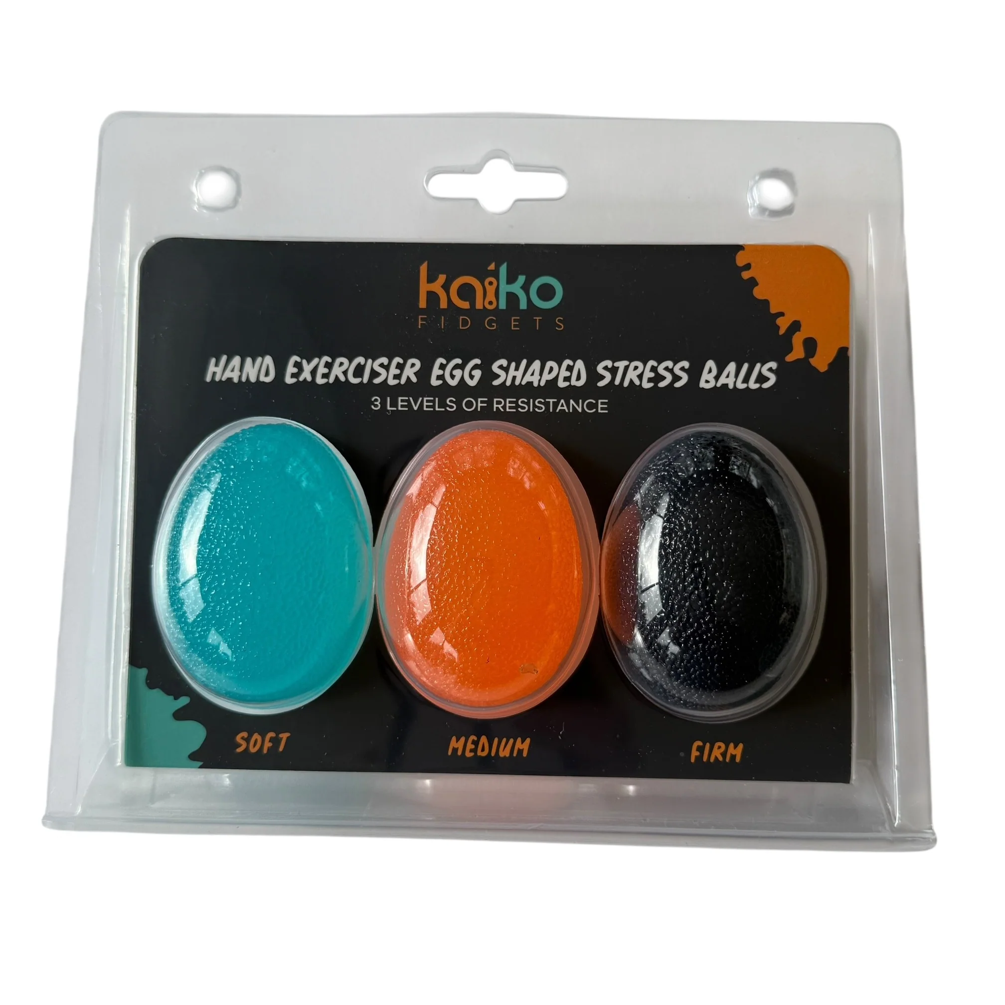 Set of 3 Different Strength Hand Exerciser Stress Eggs by Kaiko - Image 8
