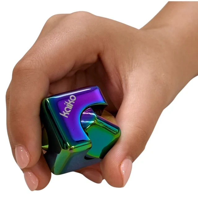 Oil Slick Square Spinning Cube - Image 11