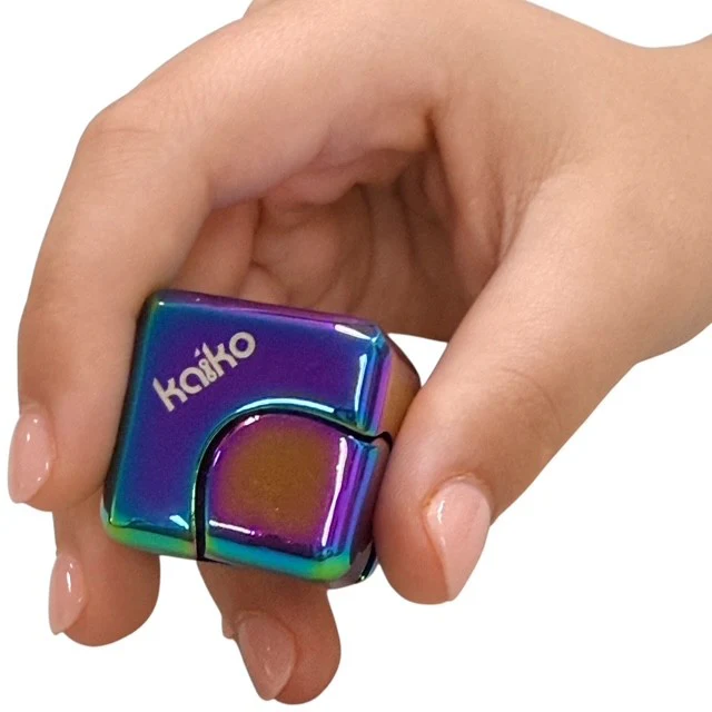 Oil Slick Square Spinning Cube - Image 12