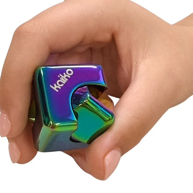 Oil Slick Square Spinning Cube - Image 13
