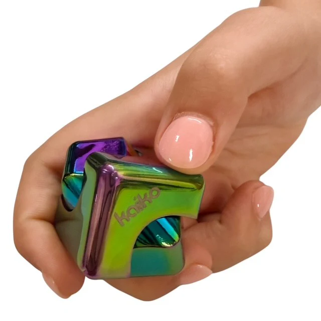 Oil Slick Square Spinning Cube - Image 15