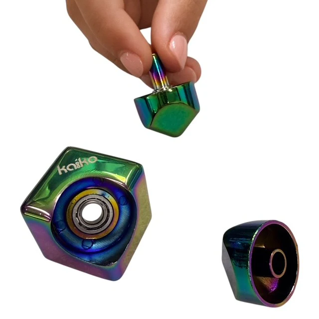 Oil Slick Square Spinning Cube - Image 4