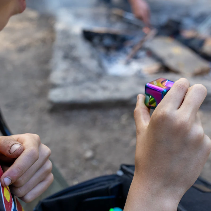 Oil Slick Square Spinning Cube - Image 8