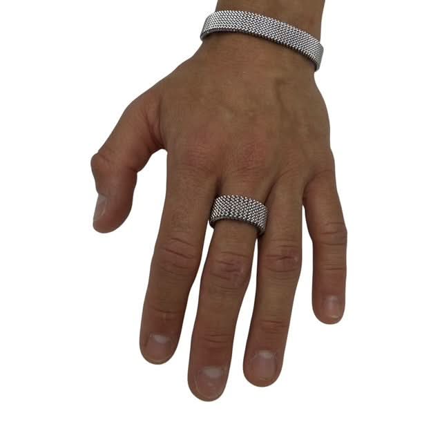 StimMesh Set - Unisex Ring + Bracelet - Low Profile Gentle ‘Ouch’ Supports - Image 17