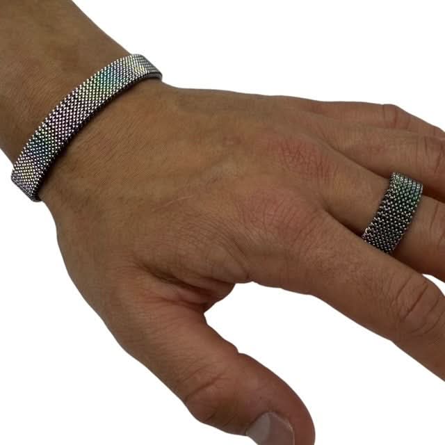 StimMesh Set - Unisex Ring + Bracelet - Low Profile Gentle ‘Ouch’ Supports - Image 9