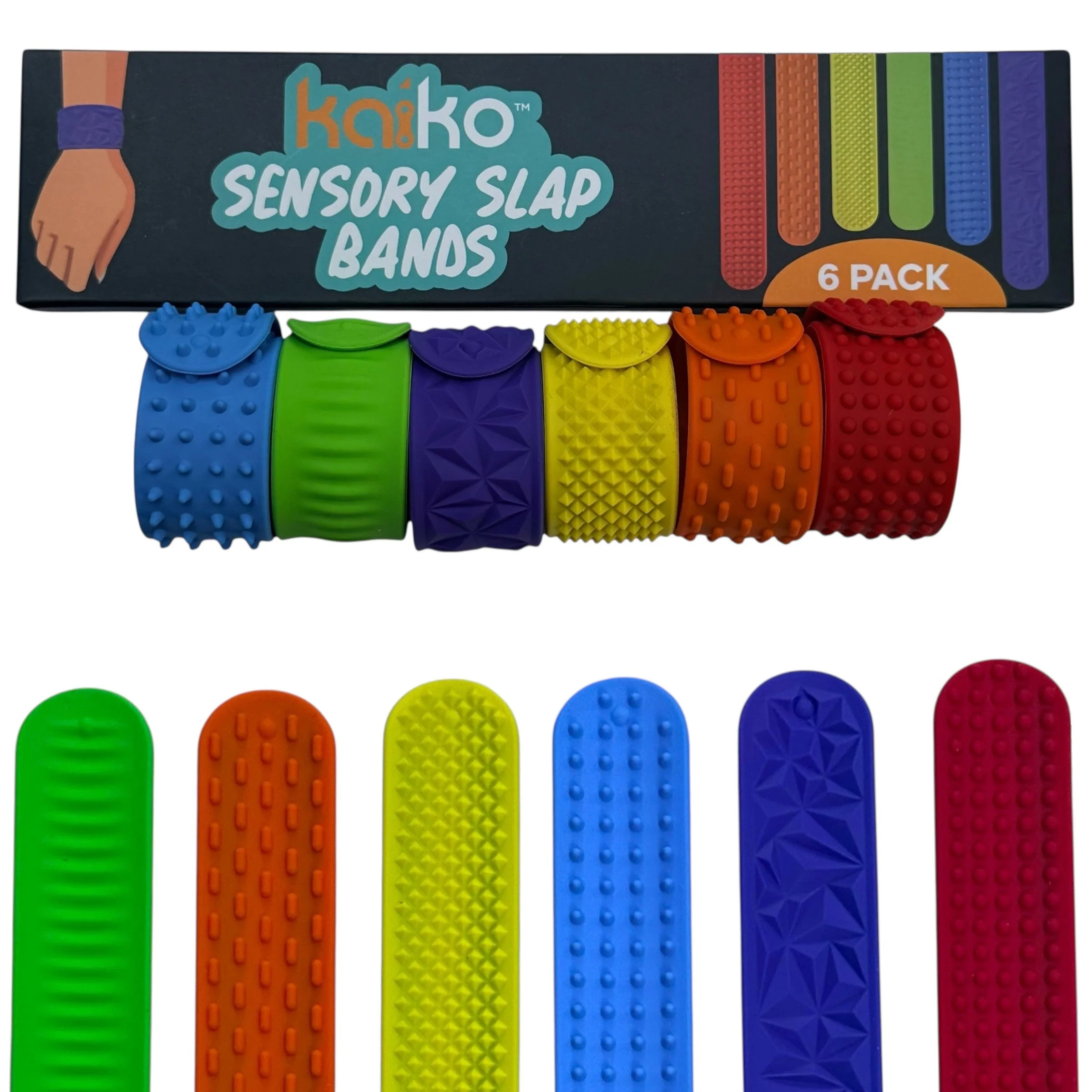 Vibrant Sensory Slap Bands - Image 2