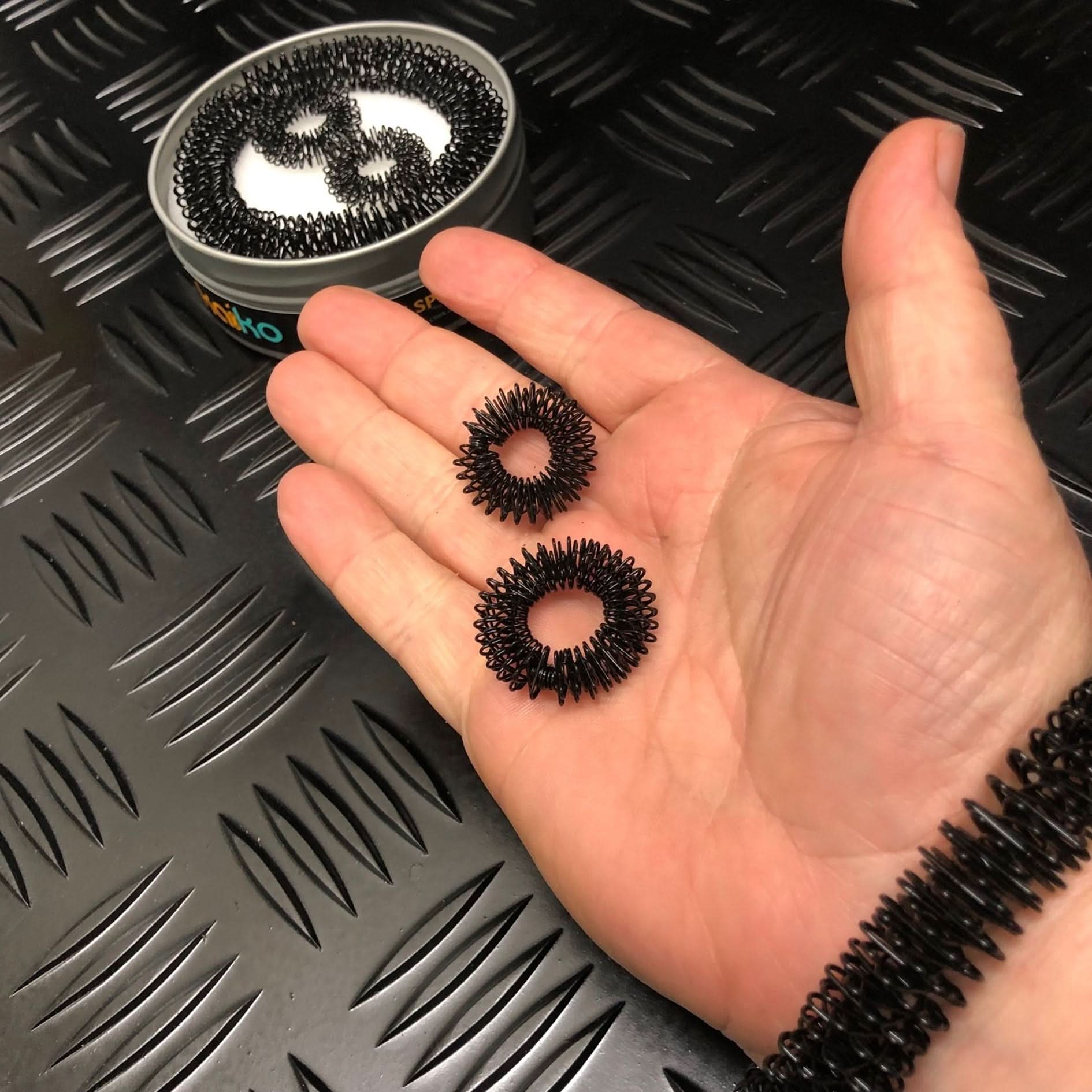 Wrist & Finger Spikey SET - BLACK - Image 14