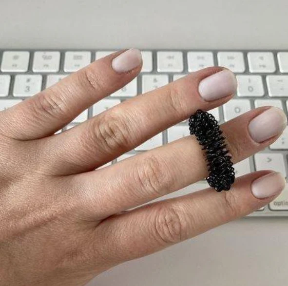 Wrist & Finger Spikey SET - BLACK - Image 8